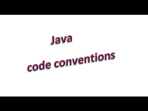 Java code conventions