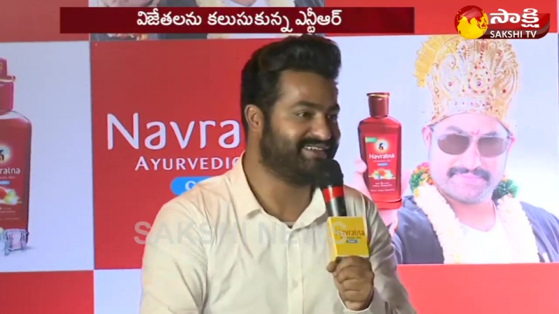 Jr NTR at Navratna Ayurvedic Oi Cooll Press Meet Photos