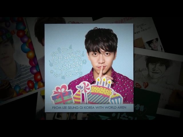 16.01.13 Lee Seung Gi Birthday