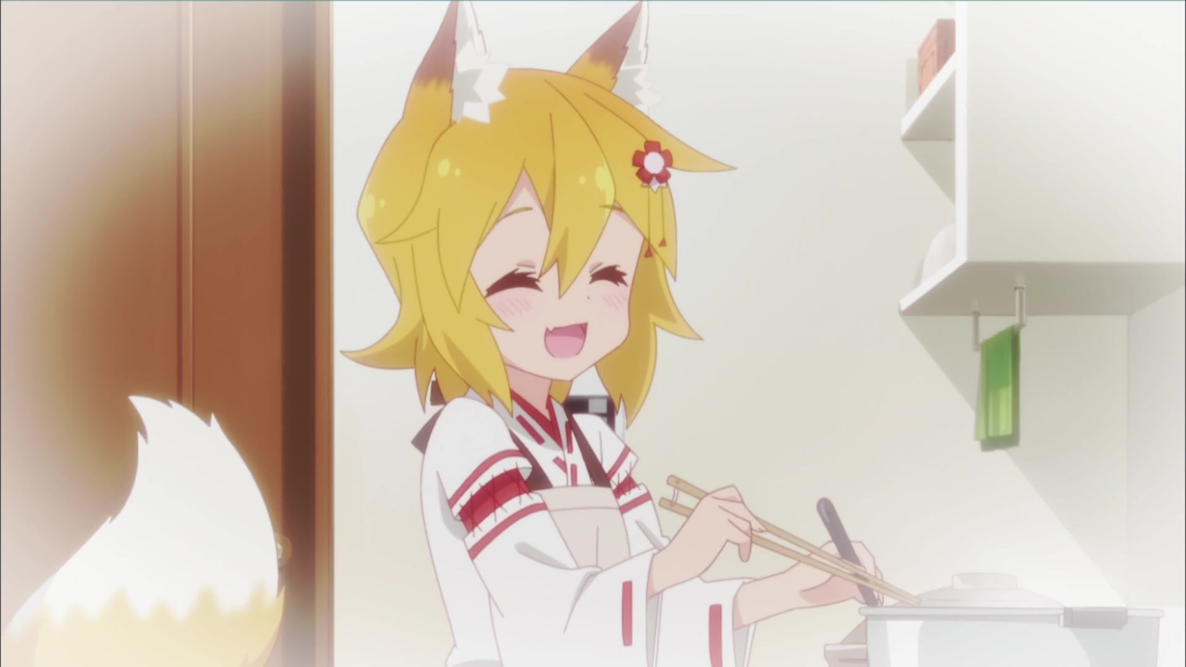 [Субтитры] Заботливая 800-летняя жена! / Sewayaki Kitsune no Senko-san TV [2019]