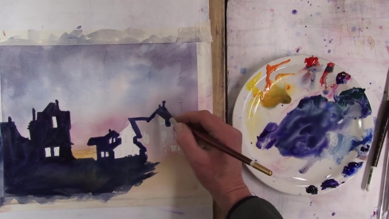 Мастер-класс по акварели от Рекса Бинлэнда / Master Class in Watercolor From Rex Beanland.