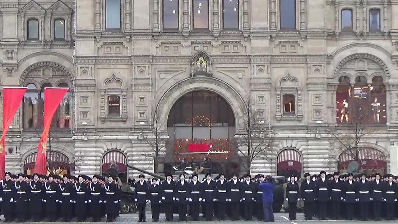 Торжественный марш на Красный площади,посвященный 78-й годовщине военного парада 7 ноября 1941 года