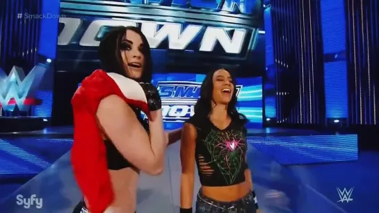 WWE SmackDown Summer Rae & Cameron Vs Aj Lee & Paige Marzo 12, 2015.mp4