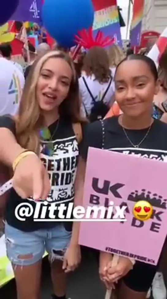 Jade and Leigh-Anne at the London Pride