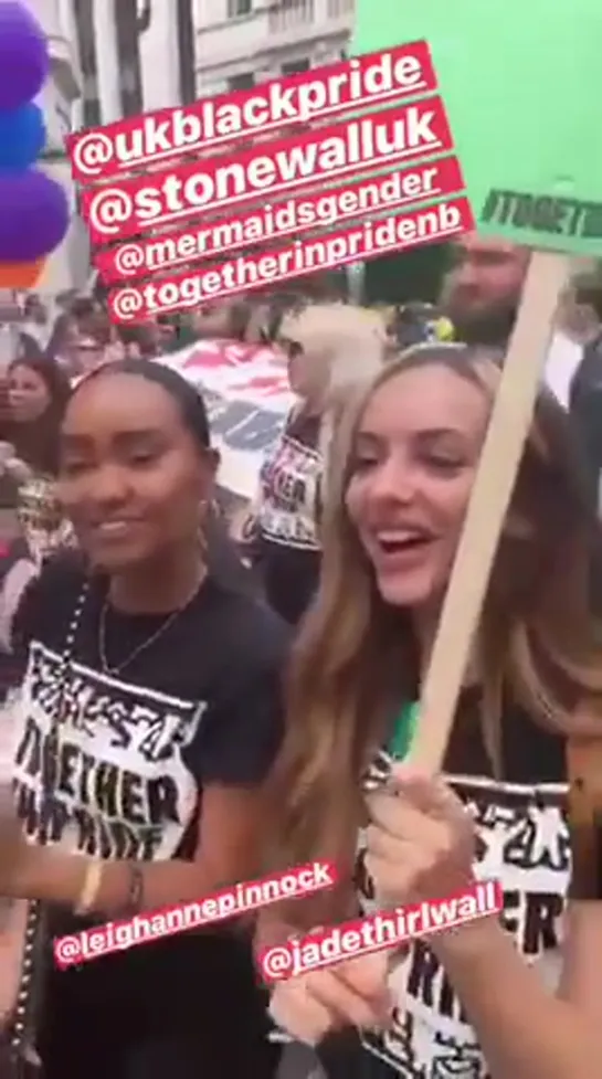 Jade and Leigh-Anne at the London Pride