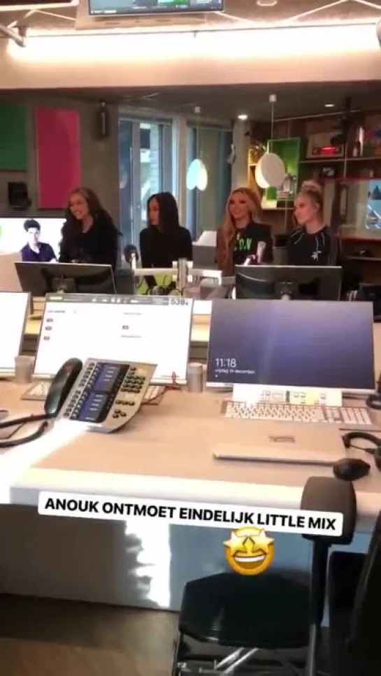 Little Mix на Radio 538, Амстердам, 14 декабря.