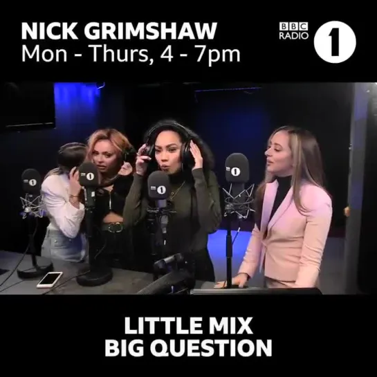 Why is @LittleMix answering questions with a voice changer so funny??   @grimmers got the girls to answer life's deep questions