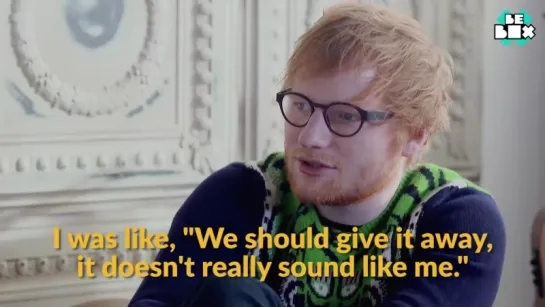 Ed Sheeran talking about Shape Of You