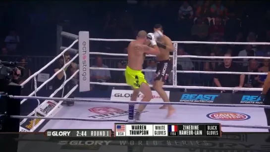 Glory 32 KO of the night Zinadine Hameur Lain