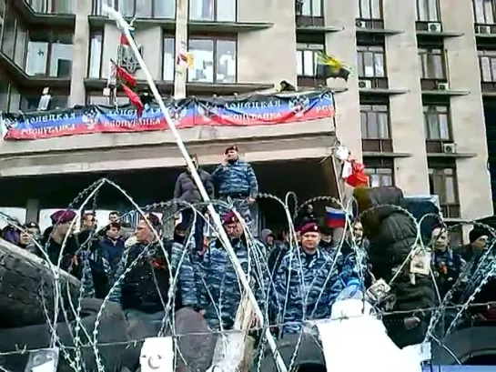 В Донецке 12.04.2014 БЕРКУТ официально заявил о переходе на сторону народа!