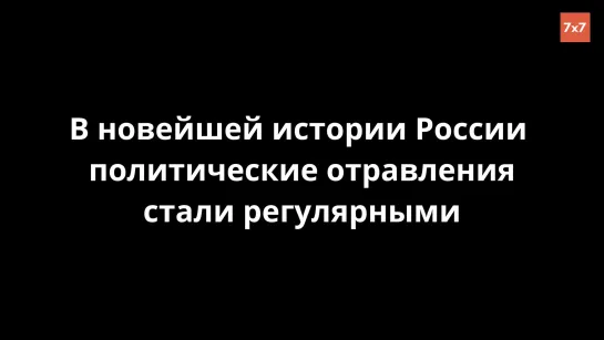 Отравления в политической истории путинской России