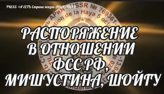 ⚠️РАСПОРЯЖЕНИЕ в отношении ФСС РФ, МИШУСТИНА, ШОЙГУ🎩Прямой эфир Страна АРиЯ 25.11.2022  20:20:20