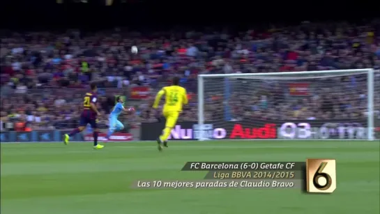 Top 10 paradas de Claudio Bravo con el FC Barcelona