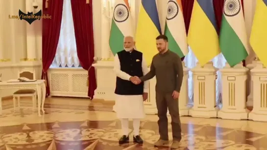 INDIAN PM SAYS READY TO PERSONALLY HELP ACHIEVE PEACE BETWEEN RUSSIA AND UKRAINE, following meeting with Zelensky in Kiev (foota