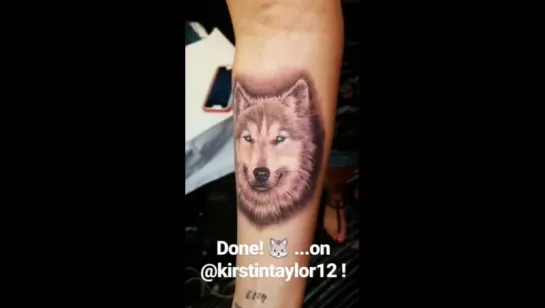 Kirstie tattoo ig story