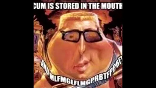 Cum is stored in the mouth