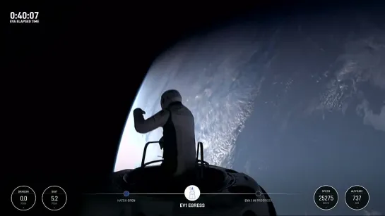 ️Los primeros turistas viajaron al espacio exterior como parte de la misión espacial SpaceX Polaris Dawn