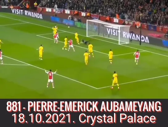 881 - ПЬЕР-ЭМЕРИК ОБАМЕЯНГ,
18.10.2021. «Кристал Пэлас»./
881 - PIERRE-EMERICK AUBAMEYANG,
18.10.2021. Crystal Palace.