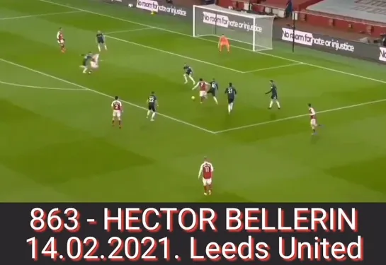 863 - ЭКТОР БЕЛЬЕРИН,
14.02.2021. «Лидс Юнайтед»./
863 - HECTOR BELLERIN,
14.02.2021. Leeds United.