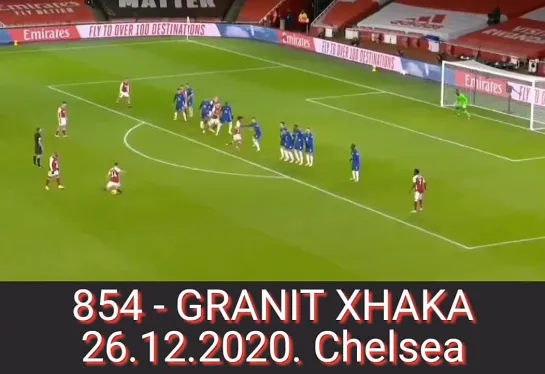 854 - ГРАНИТ ДЖАКА,
26.12.2020. «Челси»./
854 - GRANIT XHAKA,
26.12.2020. Chelsea.