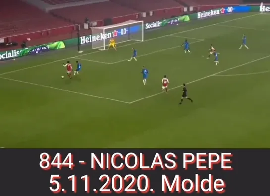 844 - НИКОЛЯ ПЕПЕ, 
5.11.2020. «Мольде»./
844 - NICOLAS PEPE,
5.11.2020. Molde.