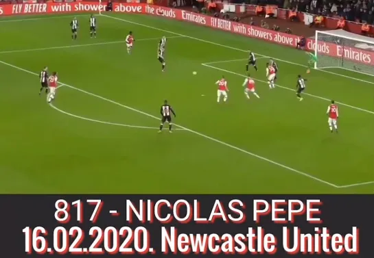 817 - НИКОЛЯ ПЕПЕ, 
16.02.2020. «Ньюкасл Юнайтед»./
817 - NICOLAS PEPE,
16.02.2020. Newcastle United.