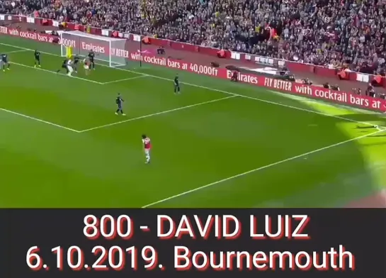 800 - ДЭВИД ЛУИЗ, 
6.10.2019. «Борнмут»./
800 - DAVID LOUISE,
6.10.2019. Bournemouth.