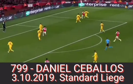 799 - ДАНИЭЛЬ СЕБАЛЬОС,
3.10.2019. «Стандард» (Льеж)./
799 - DANIEL CEBALLOS,
3.10.2019. Standard Liege.