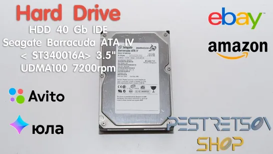 Lot 90 Hard Drive HDD 40 Gb IDE Seagate Barracuda ATA IV  ST340016A 3.5" UDMA100 7200rpm