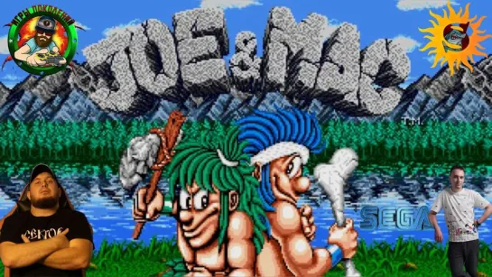 Joe & Mac Caveman Ninja(SEGA)Полное прохождение в коопе с Shecool #1