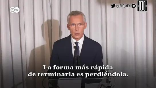 Jens Stoltenberg admitió cuál es la mejor forma de terminar con el conflicto en Ucrania, y esta no pinta muy bien para la OTAN