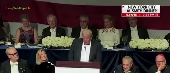 TRUMP BRUTALLY ROASTS KAMALA, DEMOCRATS AND LGBTQ CULTURE at Al Smith Dinner (annual charity event for impoverished Catholic chi