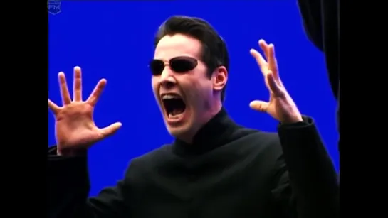 Keanu Reeves screaming and swearing