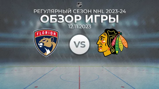 Panthers vs. Blackhawks | Обзор матча | Регулярный сезон NHL 2023-24 | 12.11.2023