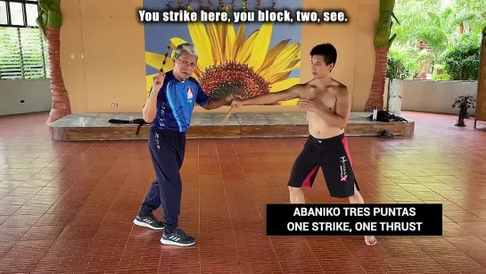 SANGGA PATAMA in FILIPINO MARTIAL ARTS _ ABANIKO TRES PUNTAS _ GM RENE TONGSON _