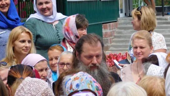 Пастырская встреча с протоиереем Артемием Владимировым. Храм Св. Петра и Февронии. Пинск. Беларусь. 1