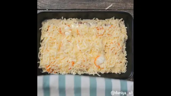 Мясо по-французски с фаршем😋