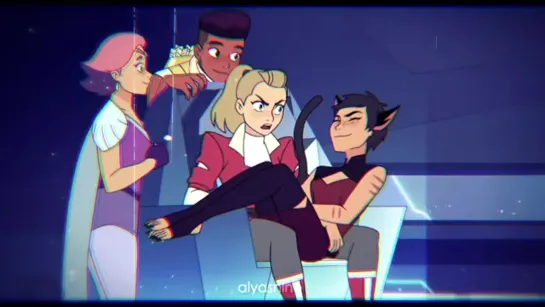 She-Ra: Princess of Power ⊱ vine ⊰ Adora x Catra x Glimmer x Bow