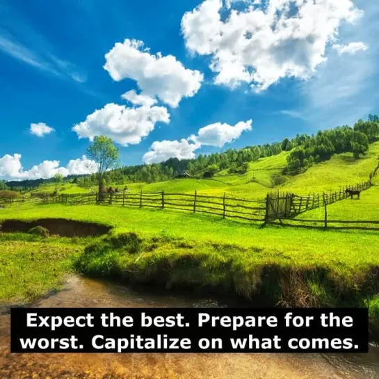 Цитаты на английском: Zig Ziglar - Expect the best. Prepare for the worst. Capitalize on what comes.