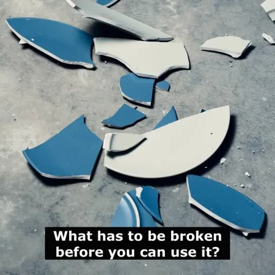 Загадки на английском языке: What has to be broken before you can use it?