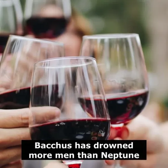 Английские пословицы: Bacchus has drowned more men than Neptune