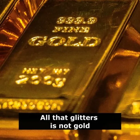 Английские пословицы: All that glitters is not gold