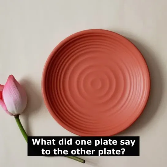 Шутки на английском языке: What did one plate say to the other plate?