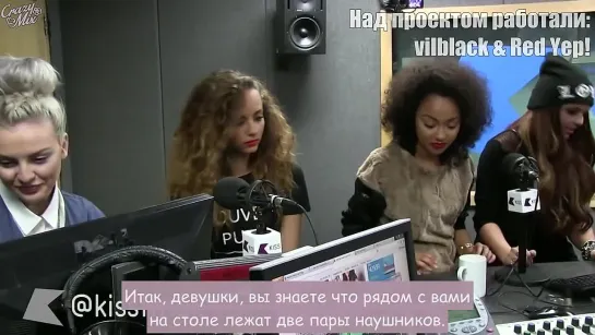 Little Mix do the 'Fresh Prince' rap at Kiss FM [RusSub]