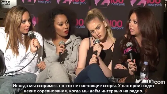 Little Mix - Z100 Interview - The Neon Lights Tour Backstage (03/07/2014) [RusSub]