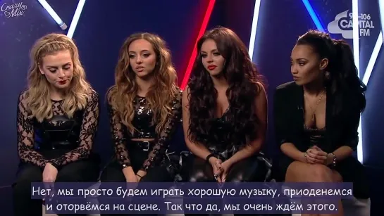 Little Mix Chat To Max Backstage At The Jingle Bell Ball 2013 [RusSub]