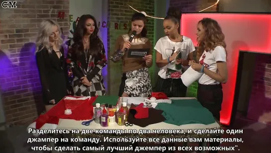 Little Mix Christmas Jumper Challenge with Bip Ling [RusSub]