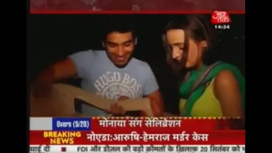 [SBB] Sanaya Celebrates With Mohit - 17th Sept 2012 - Iss Pyaar Ko Kya Naam Doon