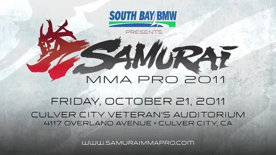 Промо ролик турнира "Samurai MMA"