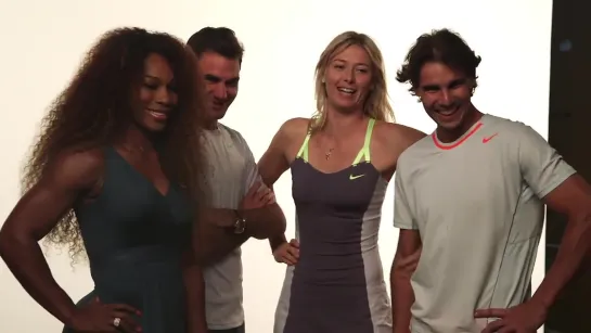 Tennis Nocturne Fluorescent - Federer, Nadal, Sharapova, S. Willliams - 2013